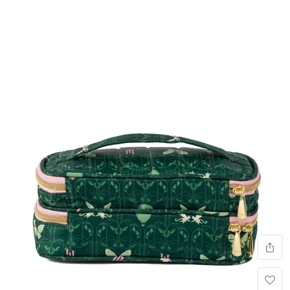 NWT Wicked x Lug Double Decker Cosmetic Case in Friends For Good 💚🩷 - Picture 7 of 10
